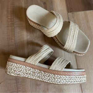 Chinese Laundry espadrille slip on platform boho sandals